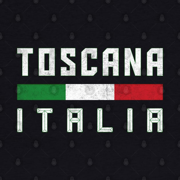 Toscana Italia / Italian Region Typography Design by DankFutura